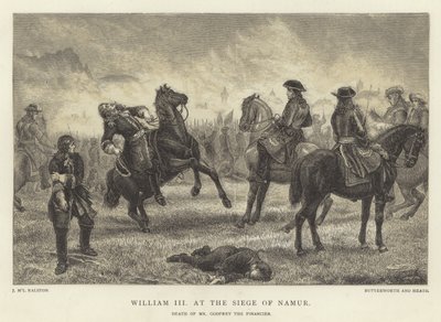 William III at the Siege of Namur, Death of Mr. Godfrey the Financier by J.M.L. Ralston